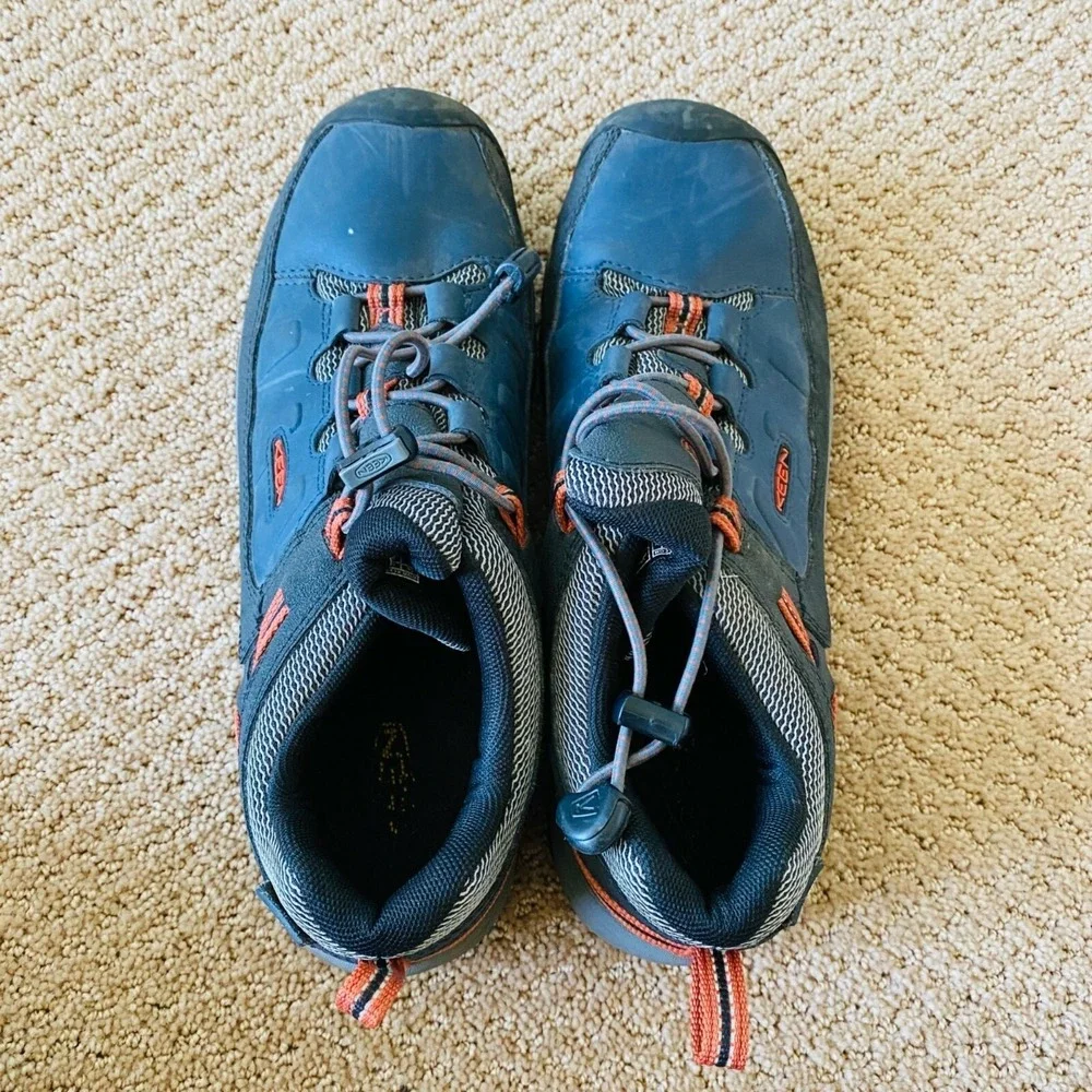 Keen Shoe Womens 6.5 Targhee Low Hiking Boot Waterproof Blue Eur 37 Outdoors